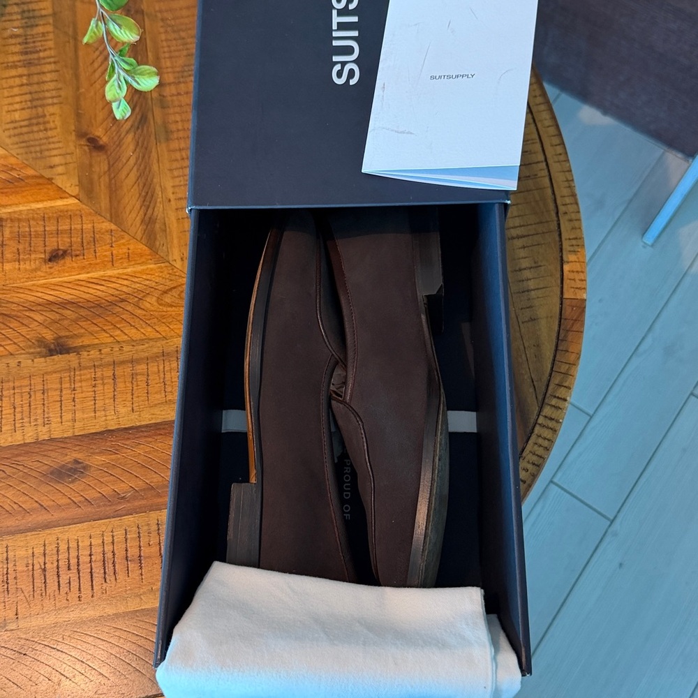 Suitsupply Dark Brown Leather Loafers